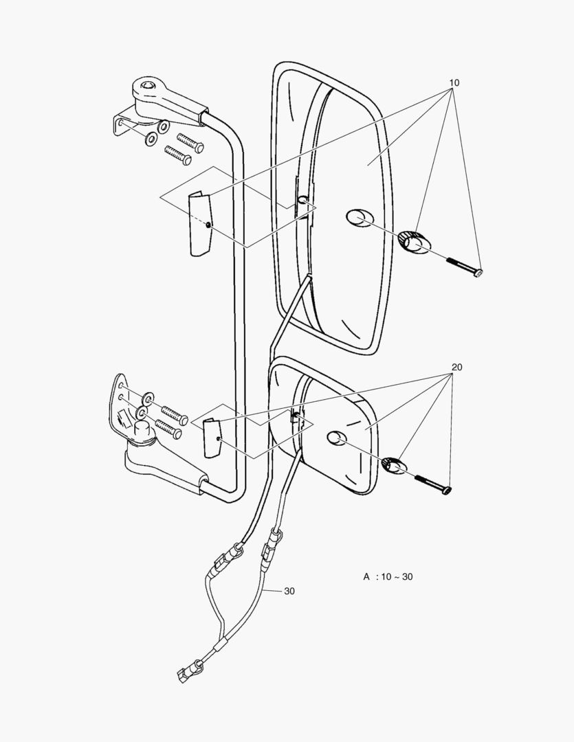 Спецтехника G500-70 HEATED MIRROR