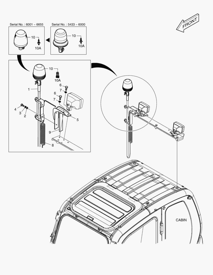 Спецтехника 7100 ROTATING BEACON(TELESCOPIC) WITH LAMP [5433~7874] - главное фото