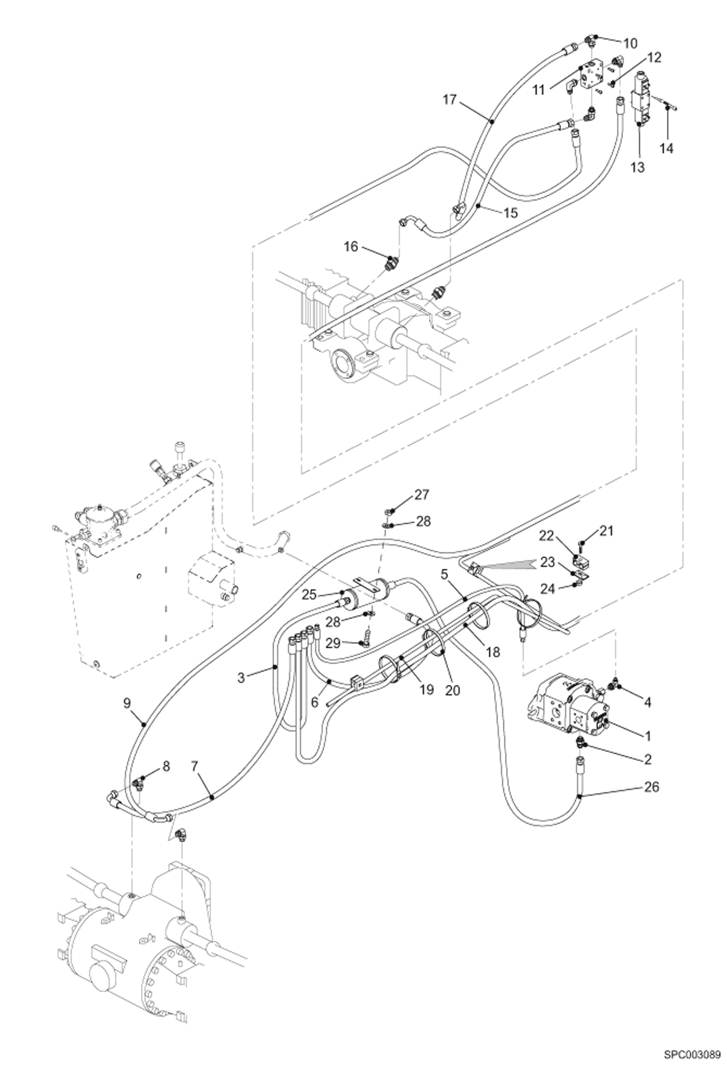 ШЛАНГИ РУЛЕВОГО УПРАВЛЕНИЯ И ФИТИНГИ (С ДЕМПФЕРОМ)