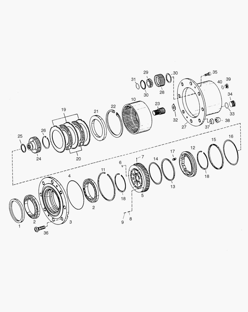 6700 HUB - REAR AXLE