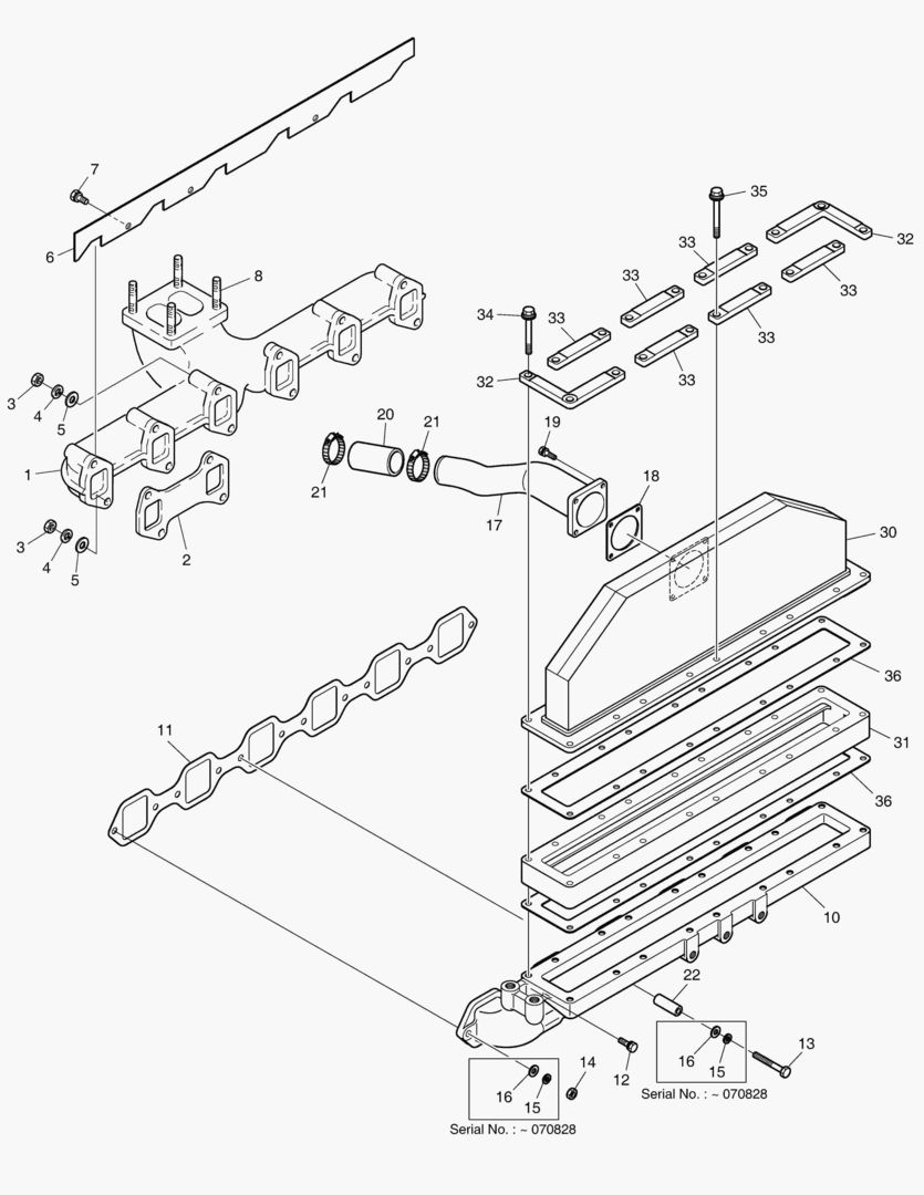 013 INTAKE & EXHAUST MANIFOLD