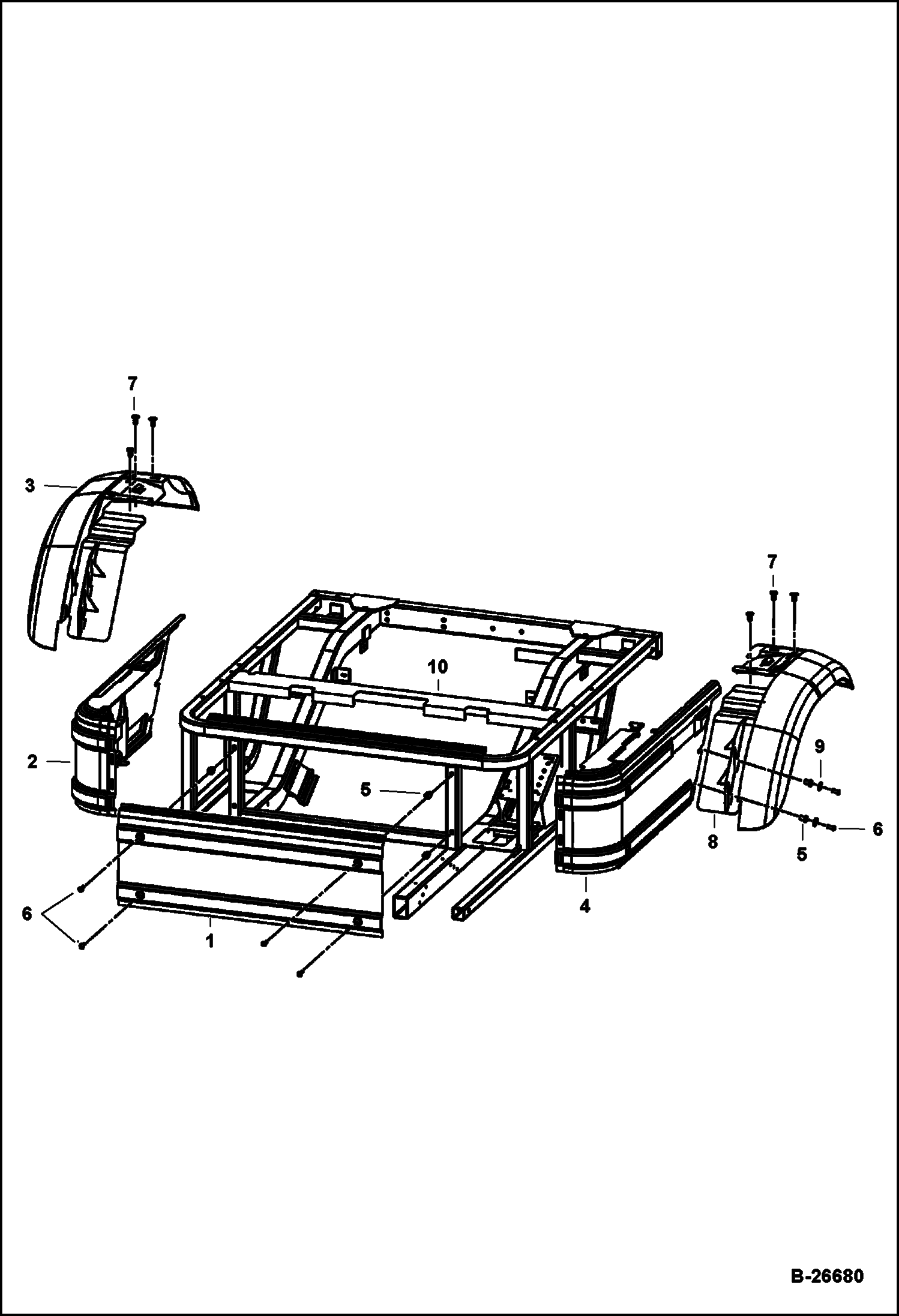 БОКОВЫЕ ПАНЕЛИ И ЗАДНИЕ КРЫЛЬЯ