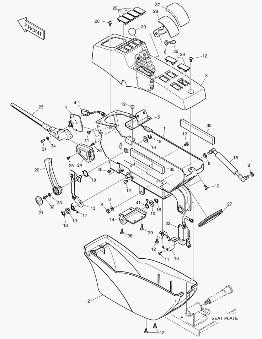 ПУЛЬТ УПРАВЛЕНИЯ - ЛЕВОСТОРОННИЙ