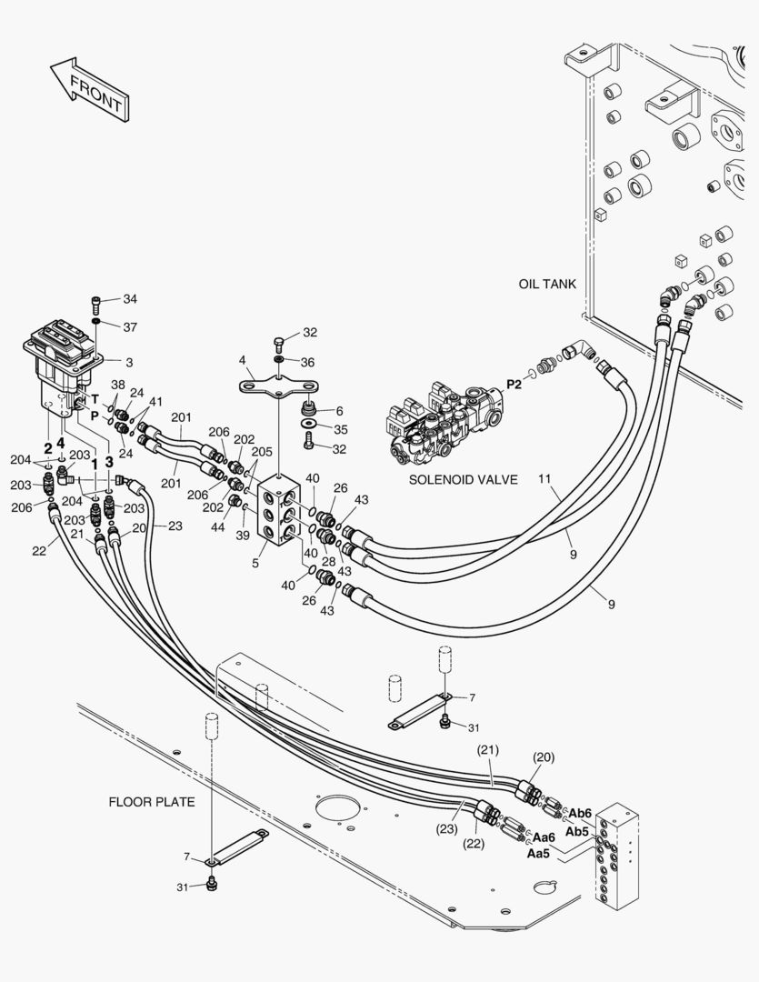 ТРУБОПРОВОД СЕРВОУПРАВЛЕНИЯ(8)