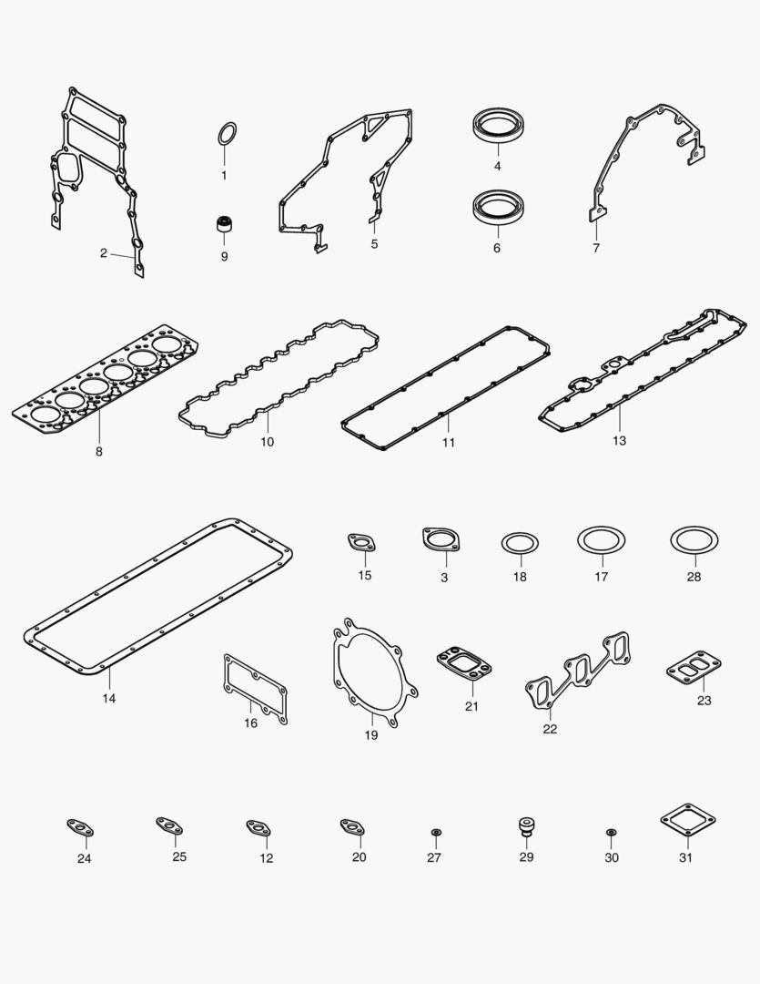 040 OVERHAUL GASKET KIT - ALL