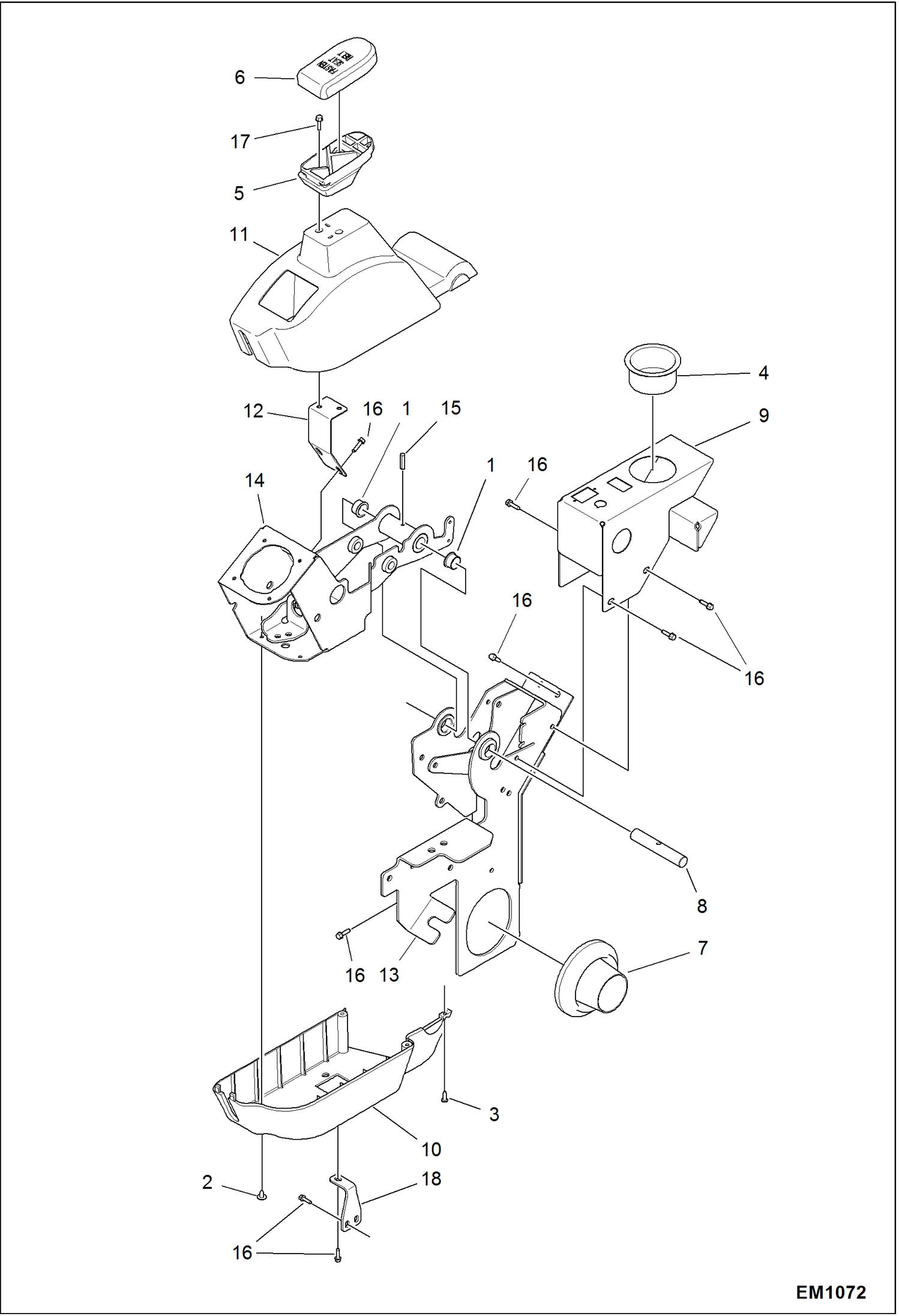 ПРАВОСТОРОННИЙ КОНСОЛЬ (СЕРИЙНЫЙ НОМЕР AKY511001 - AKY511934)