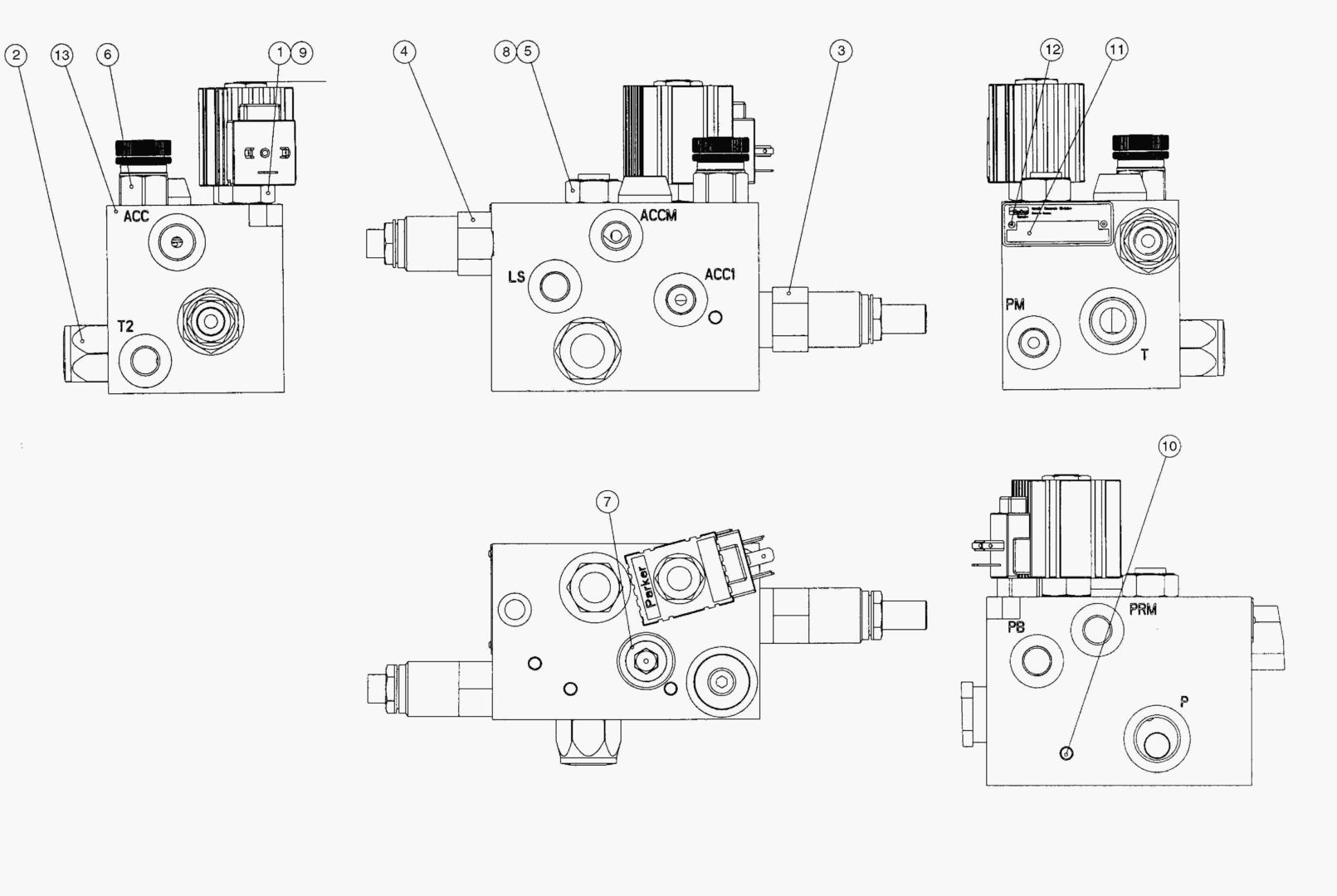 G190-70 ACCUMULATOR VALVE BLOCK