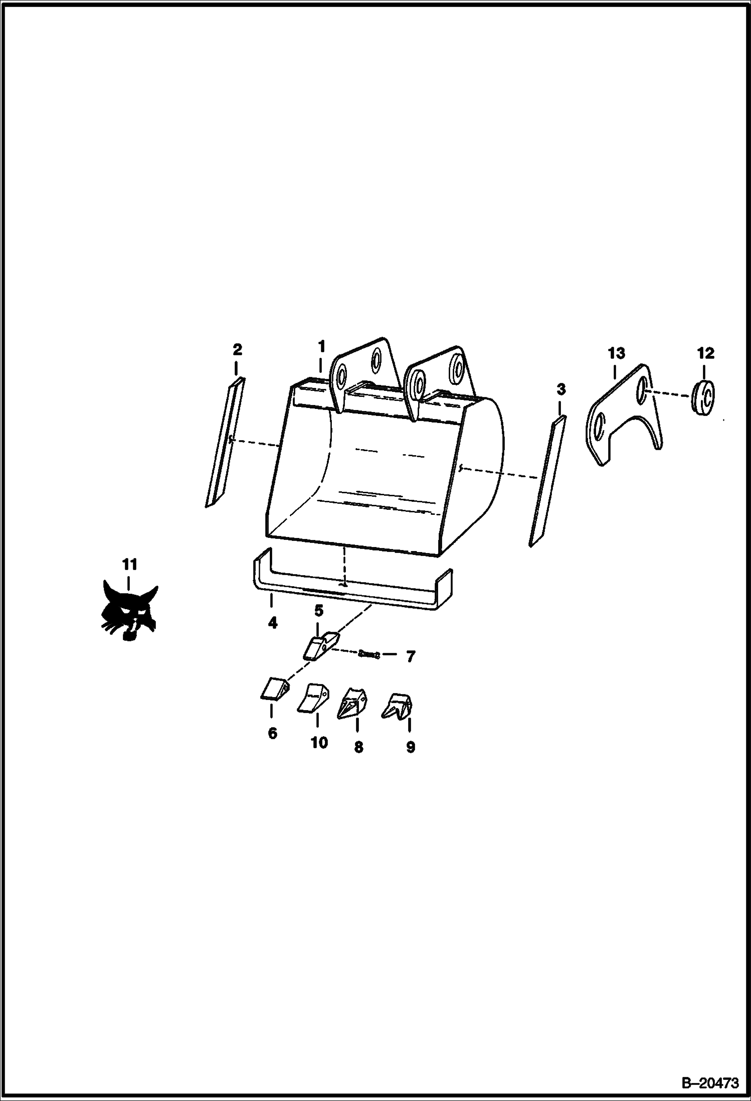 ЭКСКАВАТОР-ПОГРУЗЧИК (КОВШИ) (709 2700 И A54M) (709FDS 5841 И A5F3)