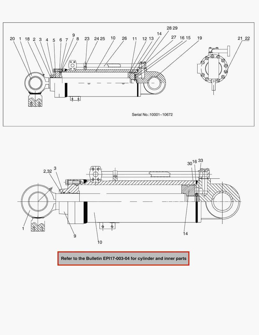 3380 BUCKET CYLINDER(TY)