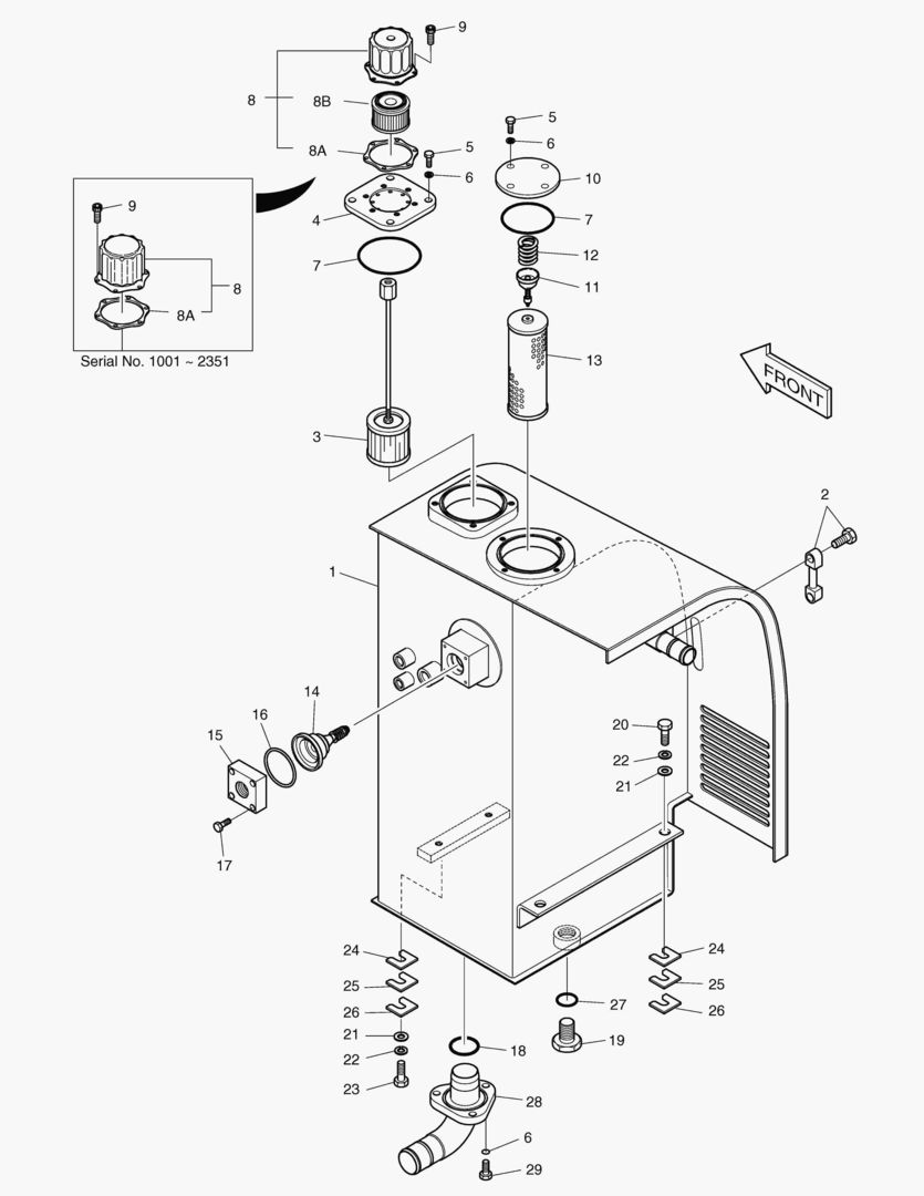 РЕЗЕРВУАР ДЛЯ МАСЛА В СБОРЕ
