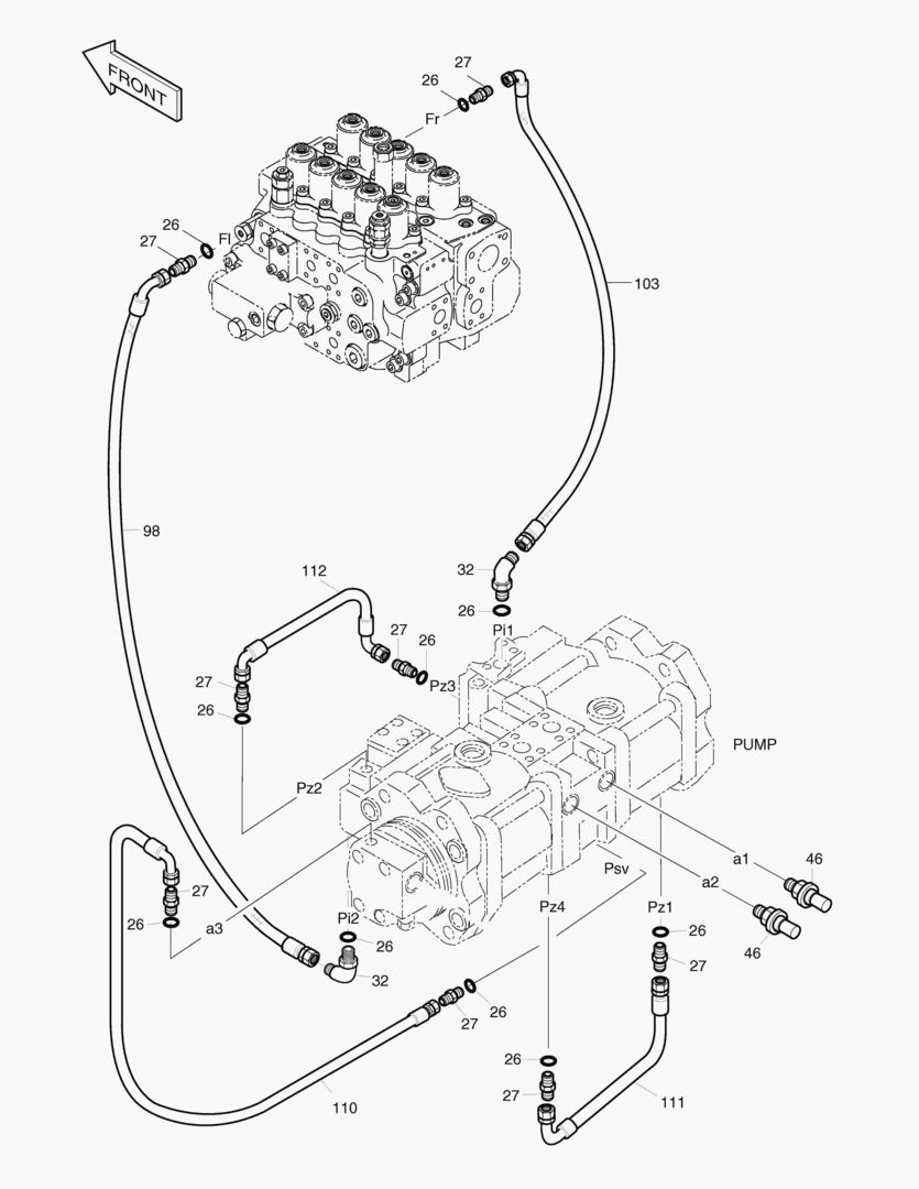 ТРУБОПРОВОД СЕРВОУПРАВЛЕНИЯ(9)