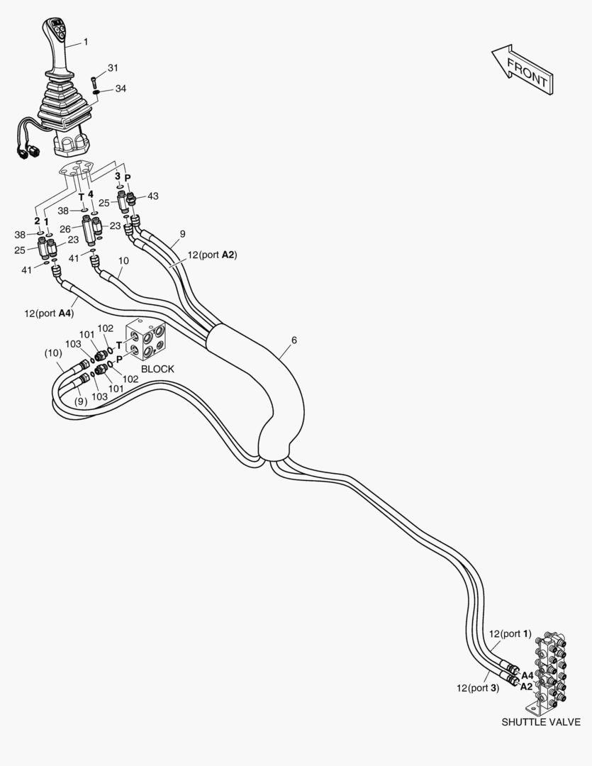 ТРУБОПРОВОД СЕРВОУПРАВЛЕНИЯ(6)