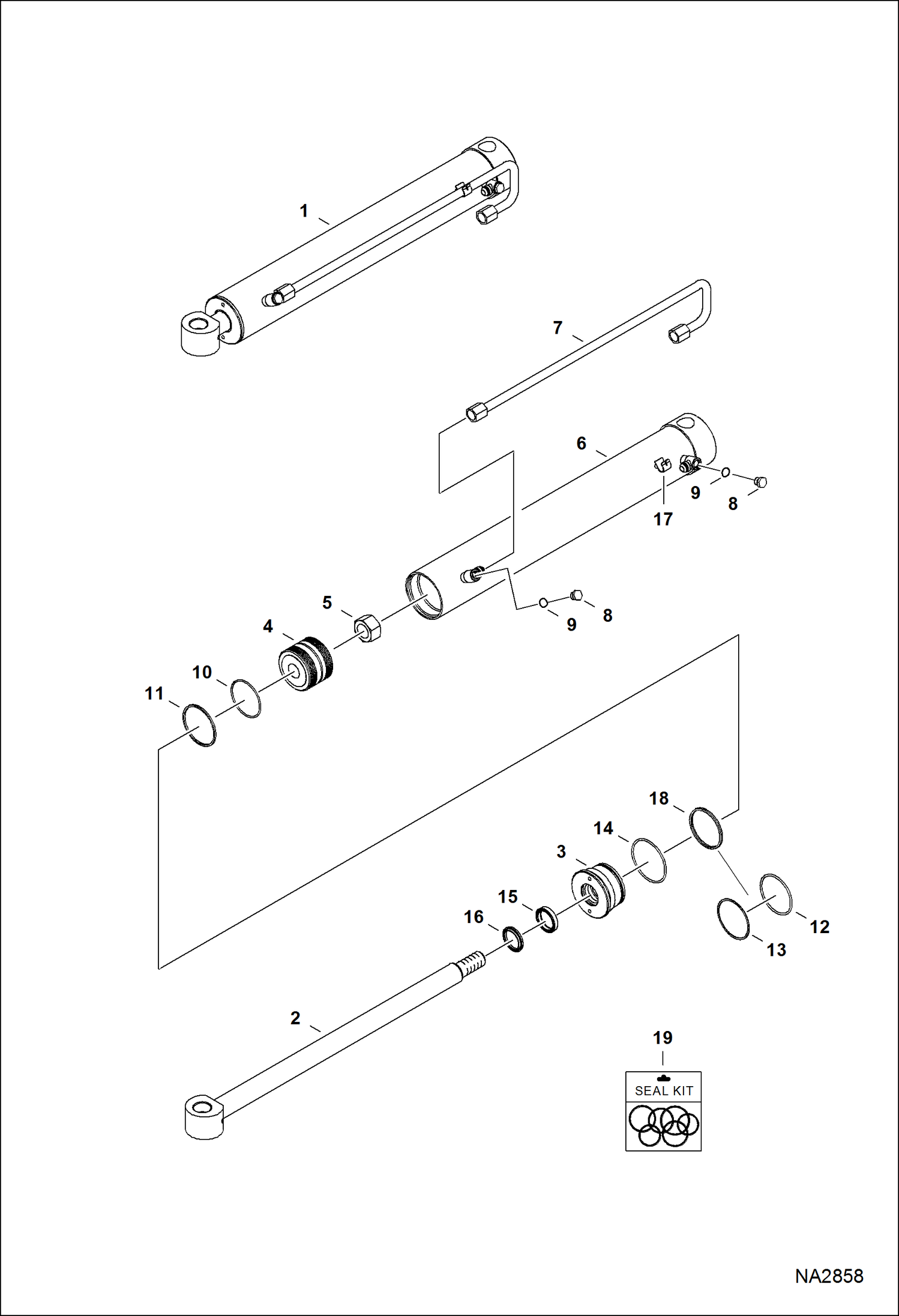 СТРЕЛА И ГИДРОЦИЛИНДР ЧЕРПАКА 730S