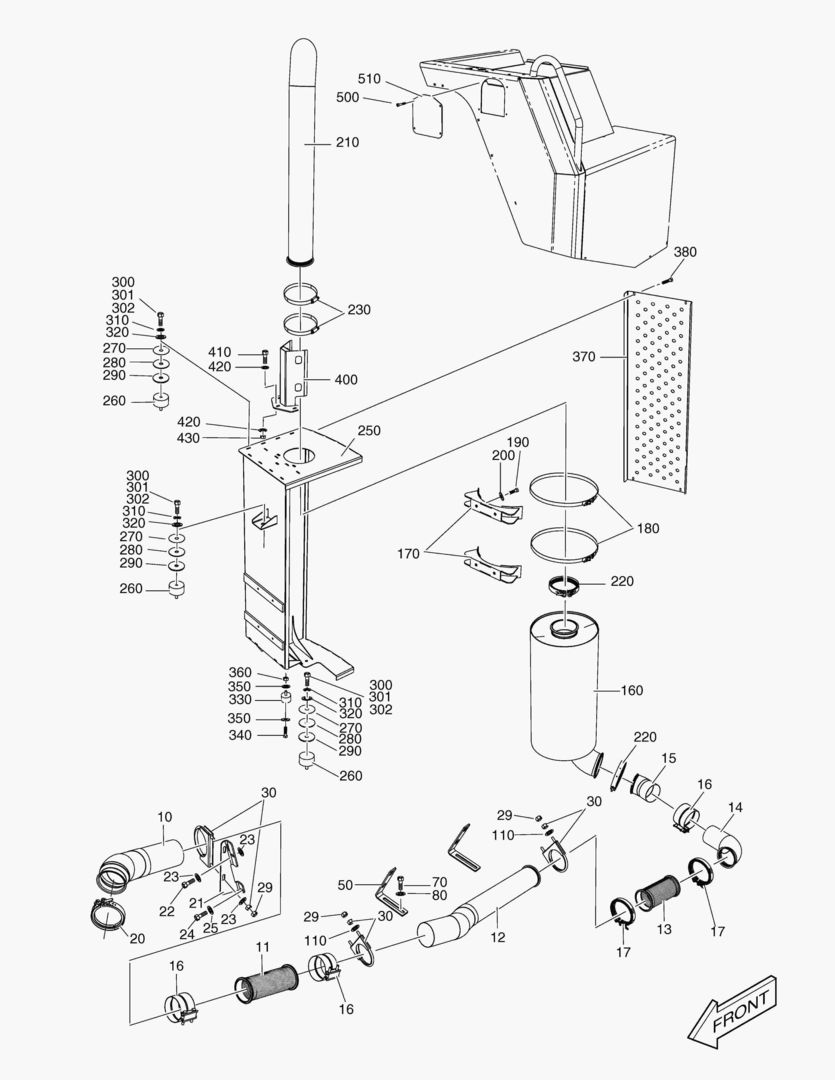 G050-10 EXHAUST SYSTEM