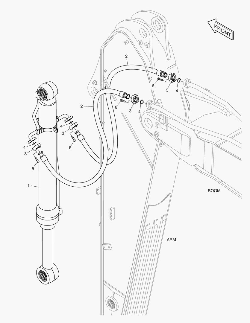 ГИДРОСИСТЕМА РУКОЯТИ - РУКОЯТЬ 3.25 м