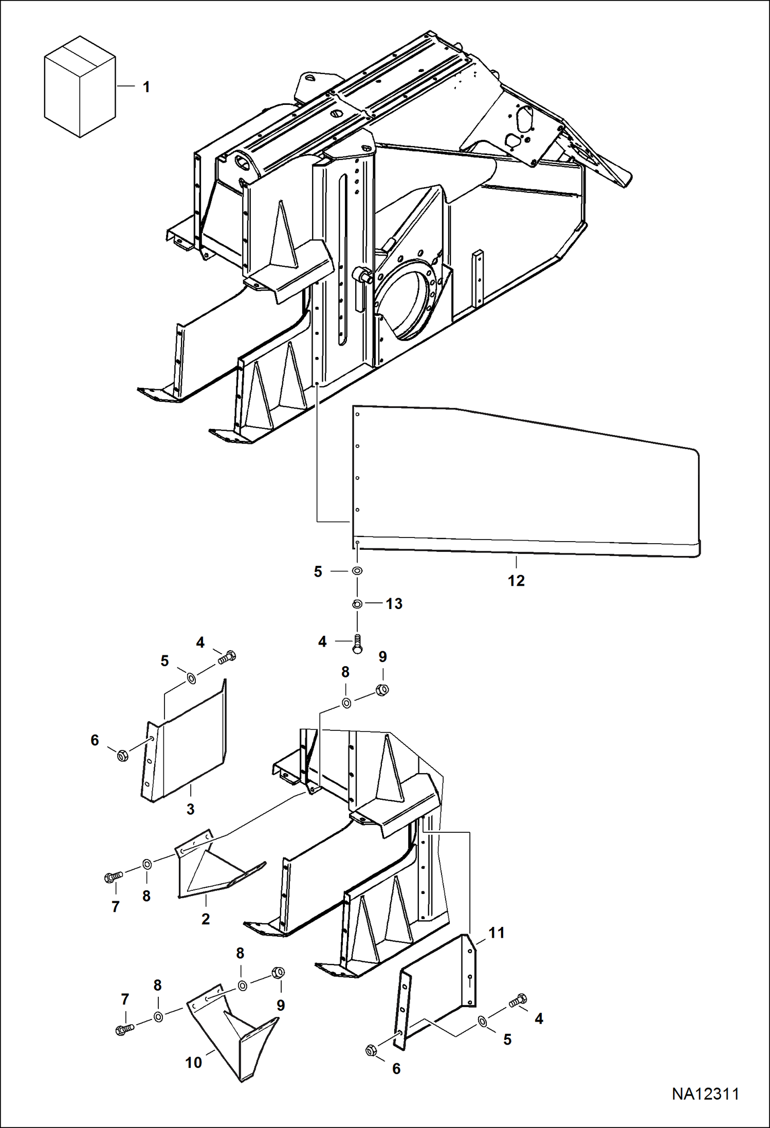 ПИЛА (РАМА ШАССИ) (ОБТЕКАТЕЛИ) (ДВЕРНОЙ МЕХАНИЗМ) (WS24 991900101 И ВЫШЕ)