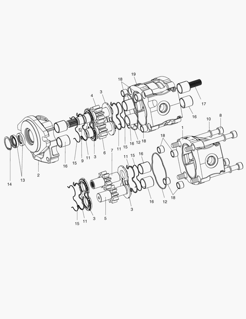 ШЕСТЕРЕННЫЙ НАСОС - ВРАЩАЮЩИЙСЯ