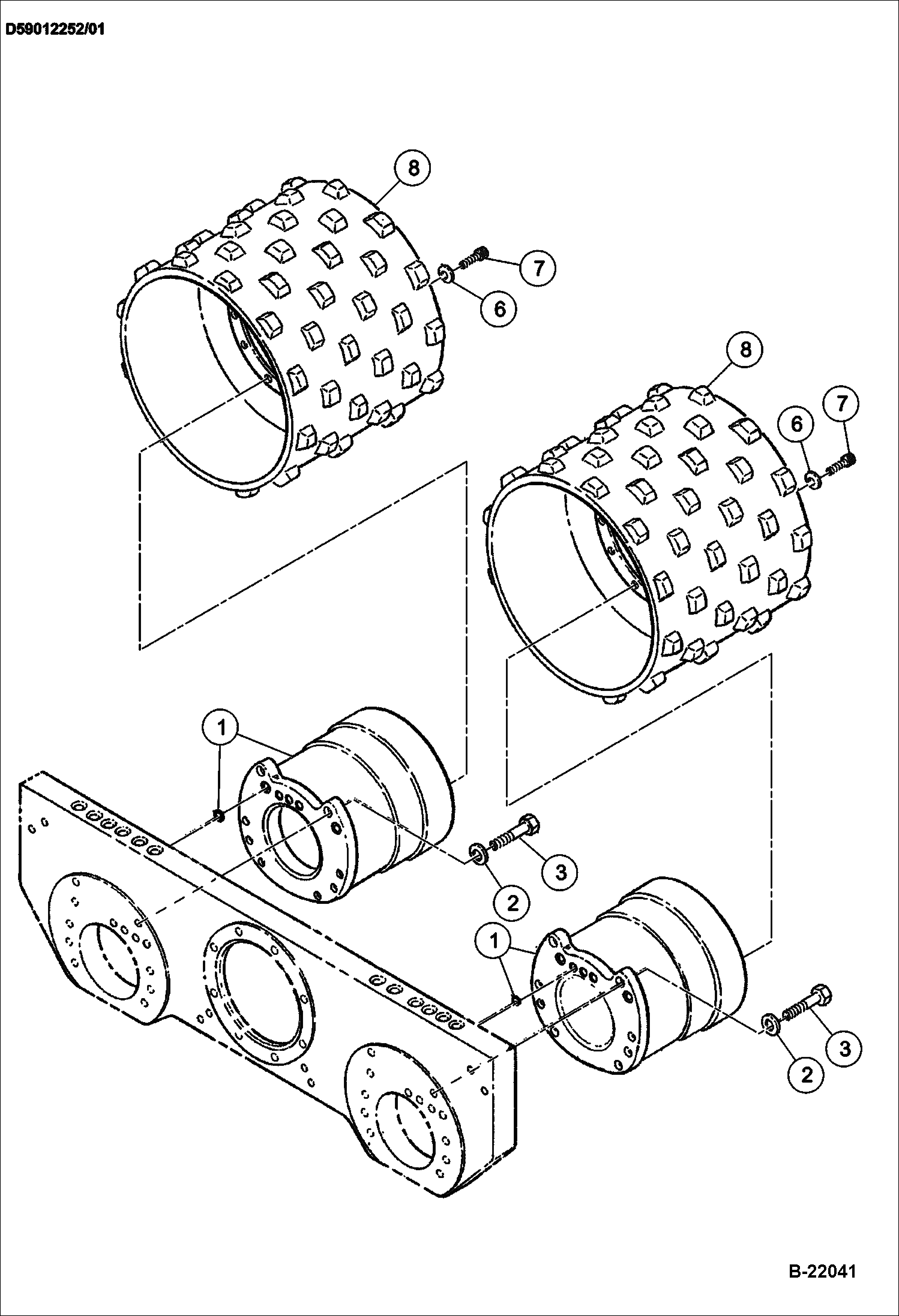 БАРАБАН И ПРИВОДНОЙ ЭЛЕКТРОДВИГАТЕЛЬ