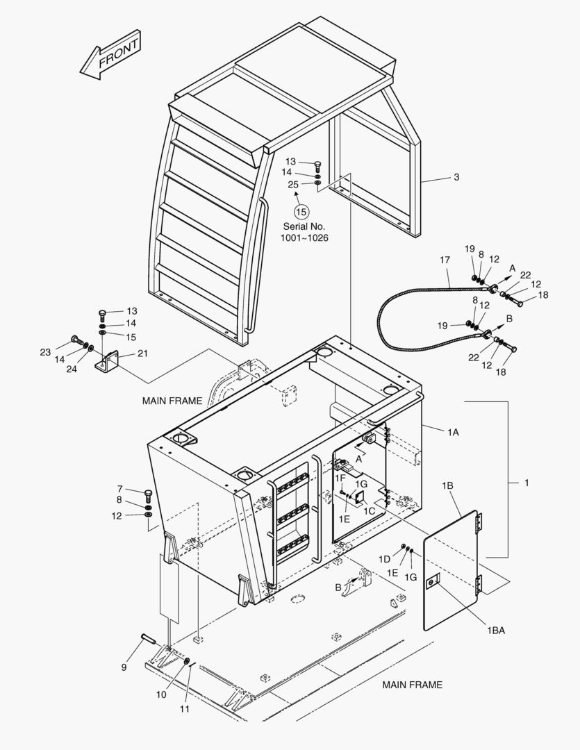 СТУПЕНЬ КАБИНЫ В СБОРЕ