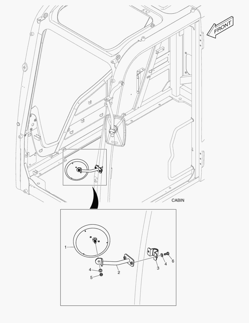 ЗЕРКАЛО - ДОПОЛНИТЕЛЬНЫЙ(КАБИНА)