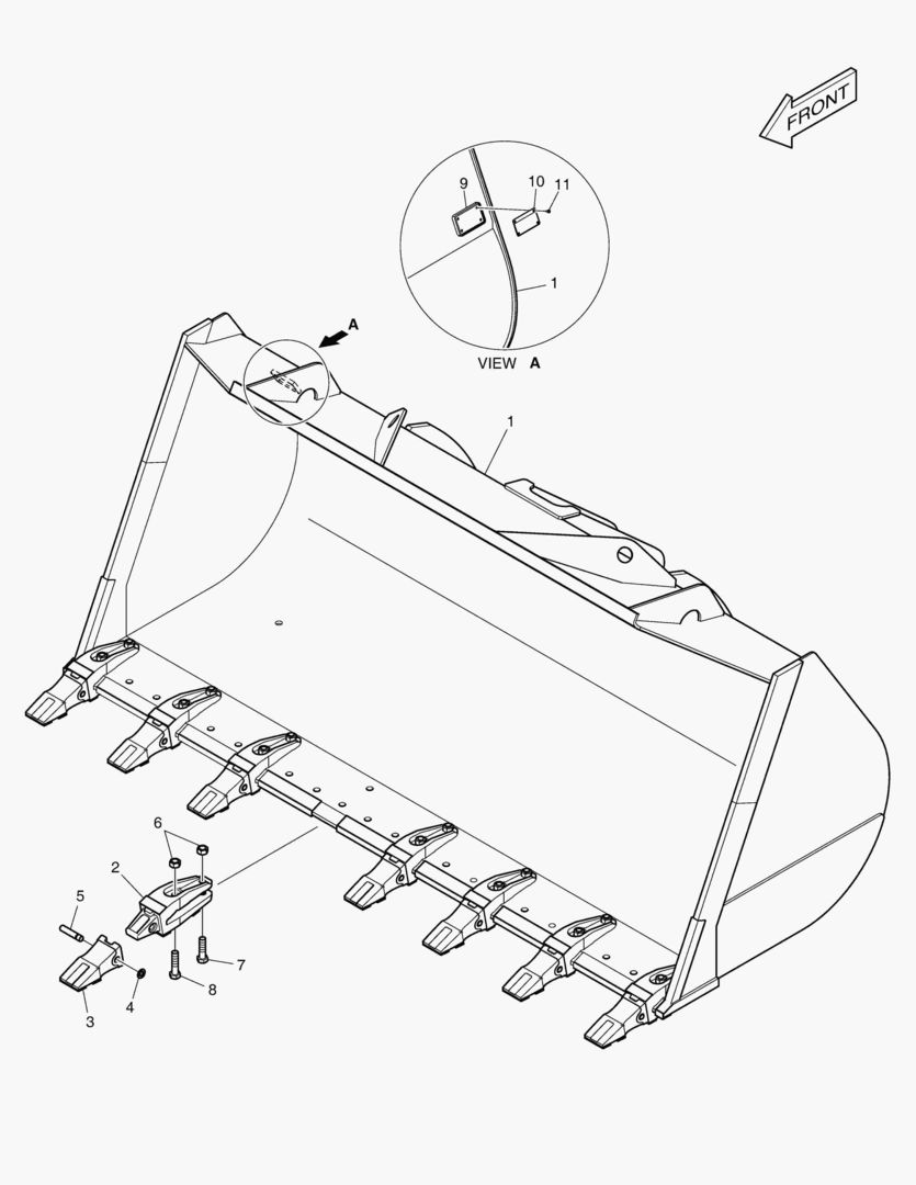 5660 BUCKET - 4.0гЋҐ - TOOTH(WC)