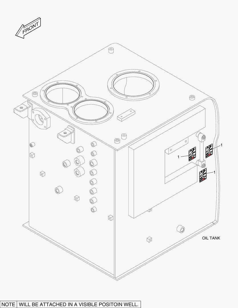 Спецтехника 5320 DECAL - OIL CHECK (HIGH TEMPERATURE) - главное фото