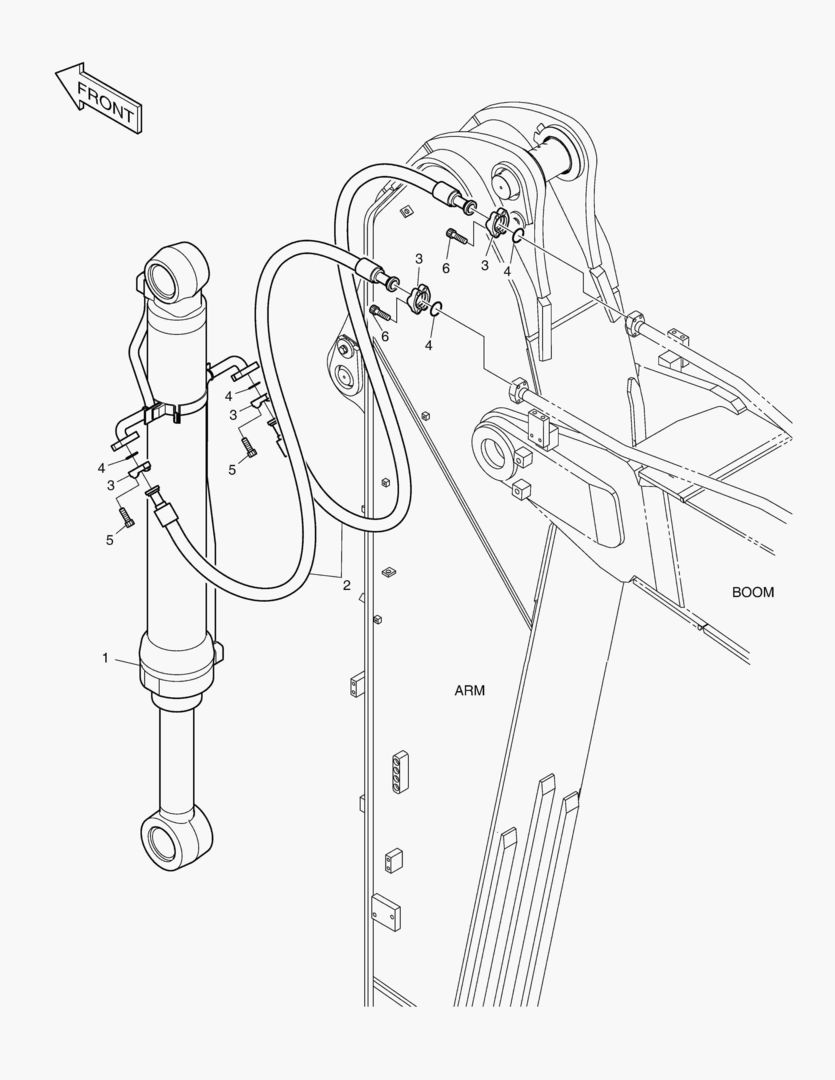 ГИДРОСИСТЕМА РУКОЯТИ - РУКОЯТЬ 3.25 м