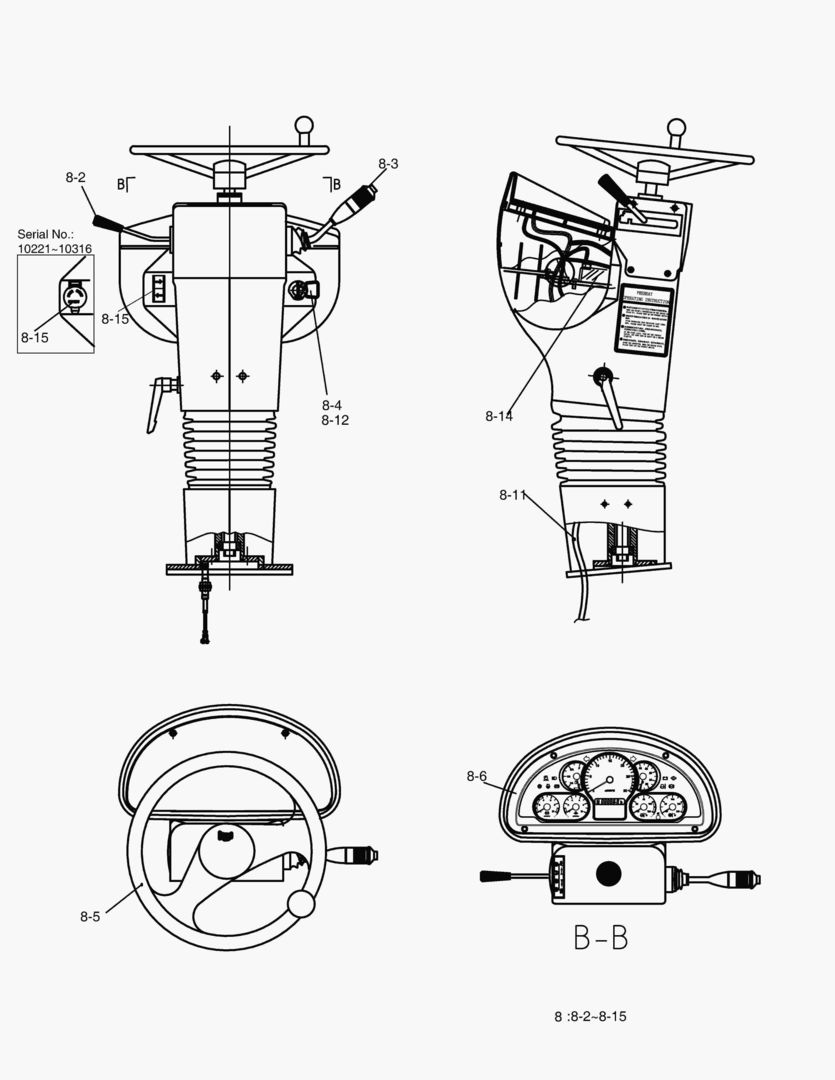 5280 ELECTRIC PARTS(2)-CONSOLE BODY(Beacon&3 Spool) [10221~]