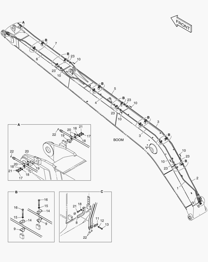 ГИДРОСИСТЕМА СТРЕЛЫ - СТРЕЛА 10 м(ВРАЩАЮЩИЙСЯ)