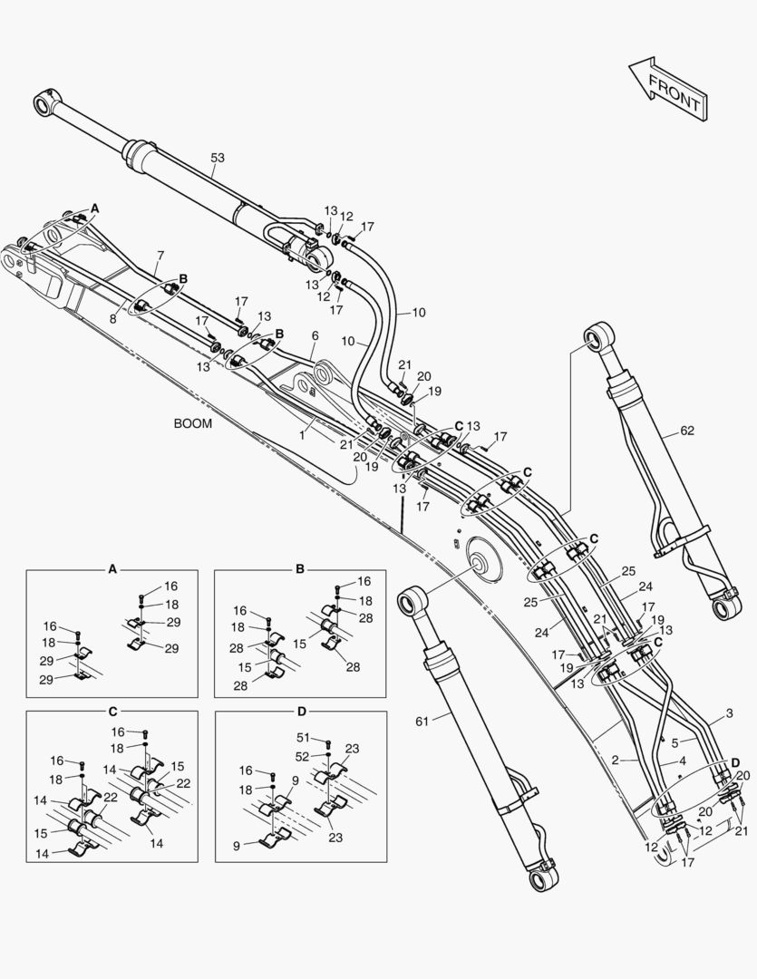 ГИДРОСИСТЕМА СТРЕЛЫ - СТРЕЛА 9 м