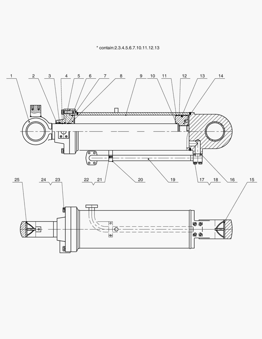 3309 BUCKET CYLINDER(JY&MEC)