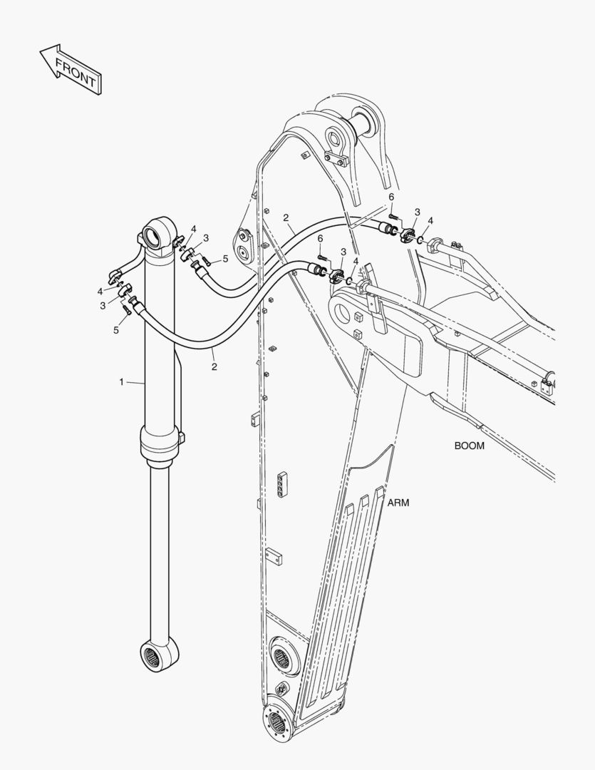 ГИДРОСИСТЕМА РУКОЯТИ - РУКОЯТЬ 3.25 м