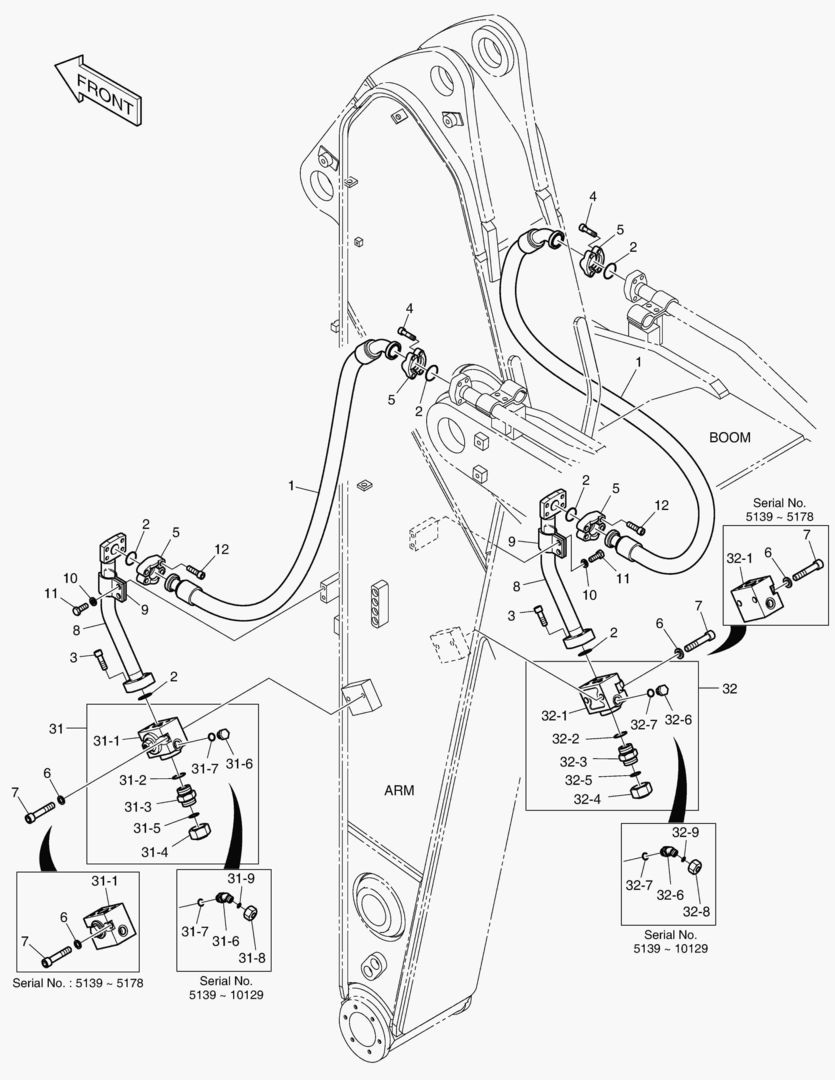 6481 ARM PIPING - ONE & TWO WAY(ARM 2.6m) [5139~]