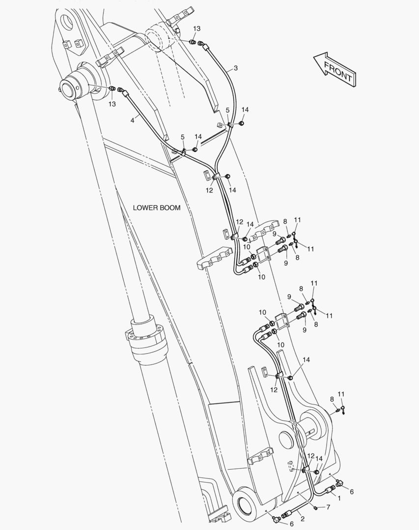 ТРУБОПРОВОД СМАЗОЧНОЙ СИСТЕМЫ - НИЖНЯЯ СТРЕЛЯ