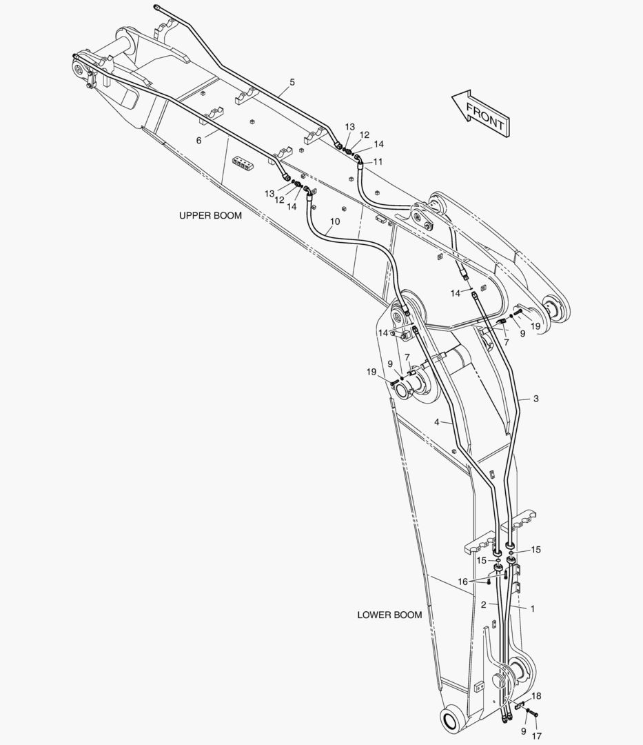 ТРУБОПРОВОД ШАРНИРНОЙ СТРЕЛЫ - ВРАЩАЮЩИЙСЯ