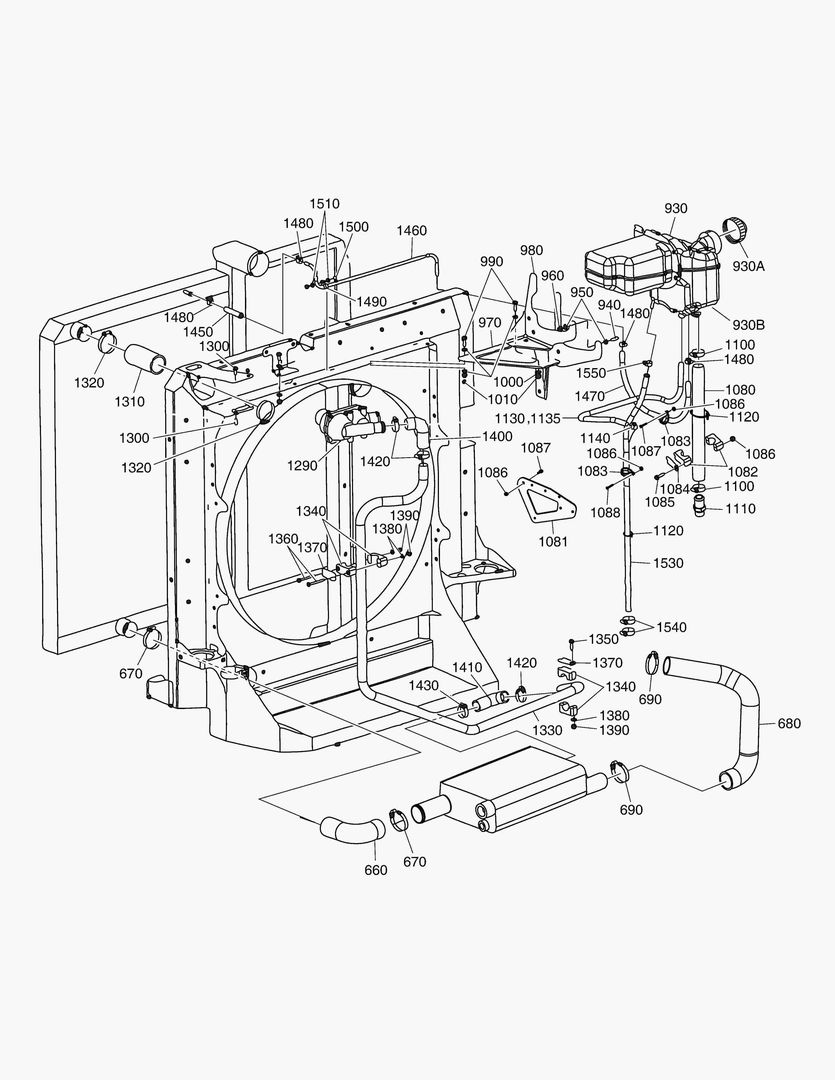G040-10 RADIATOR SHELL ASS`Y