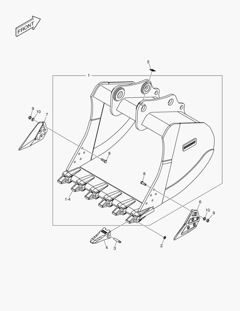 Схема 6880 BUCKET ASS`Y - 1.81mВі - H CLASS