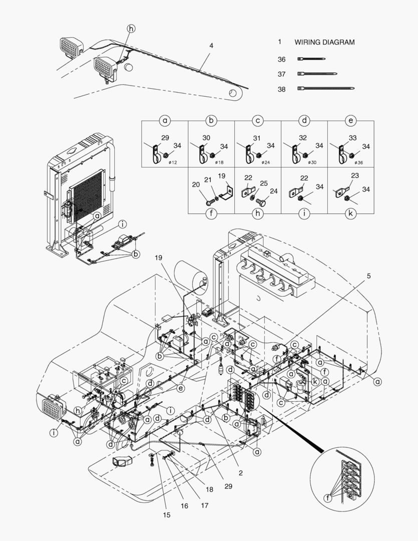 ЭЛЕКТРОПРОВОДКА(1)-СОПРЯЖЕННЫЕ ДЕТАЛИ