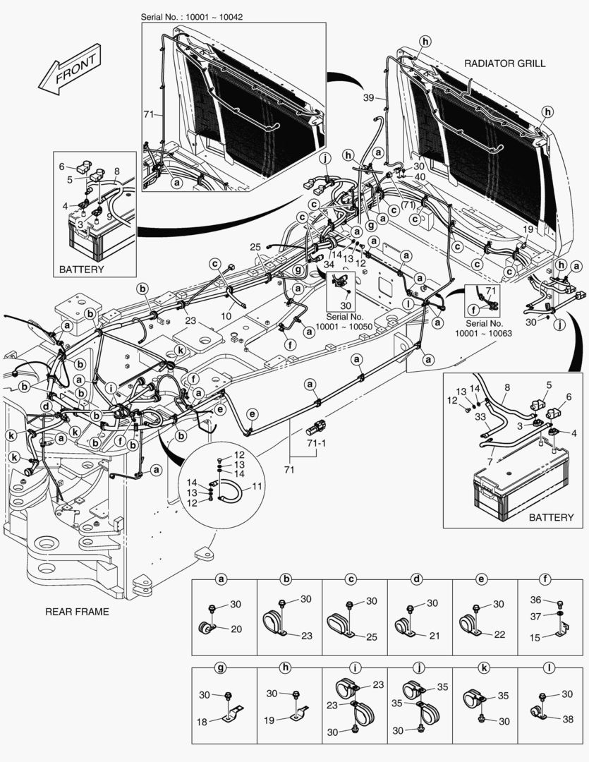1610 ELECTRIC PARTS - WIRING [10001~10078]