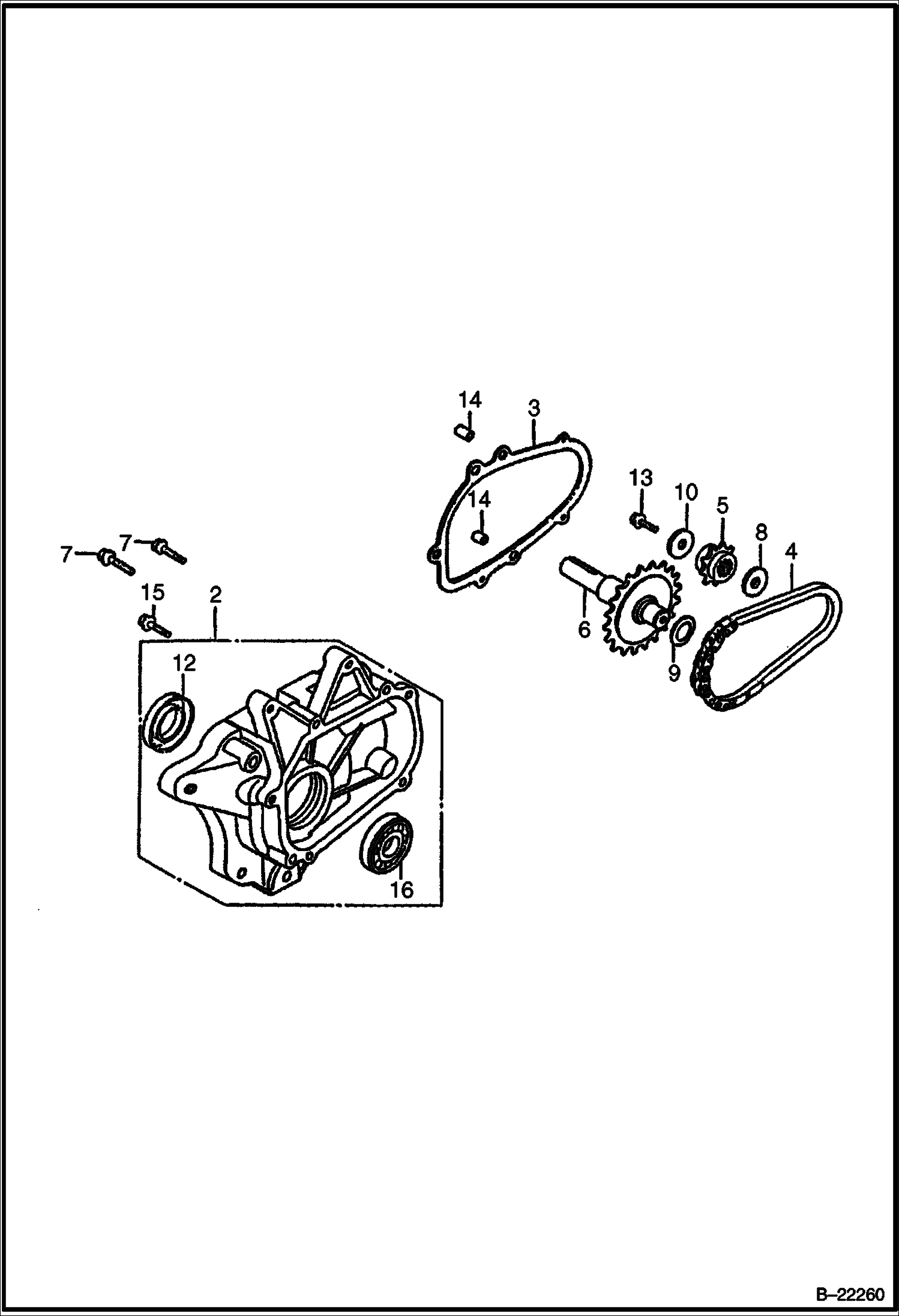 HONDA ДВИГАТЕЛЬ (КРЫШКА КОРОБКИ ДЛЯ УКЛАДКИ ЦЕПИ)