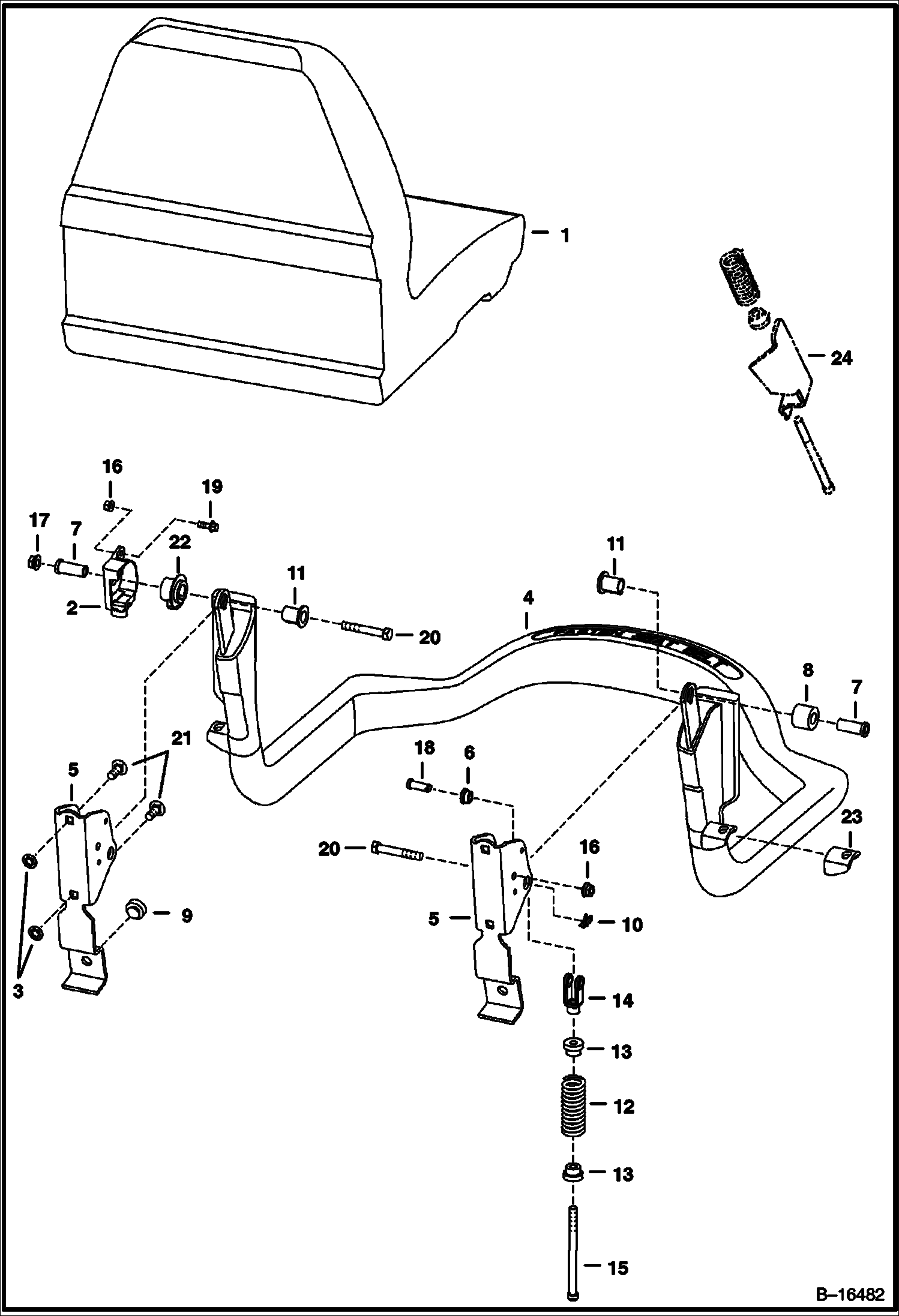 Схема СИДЕНИЕ И ОПОРА СИДЕНЬЯ