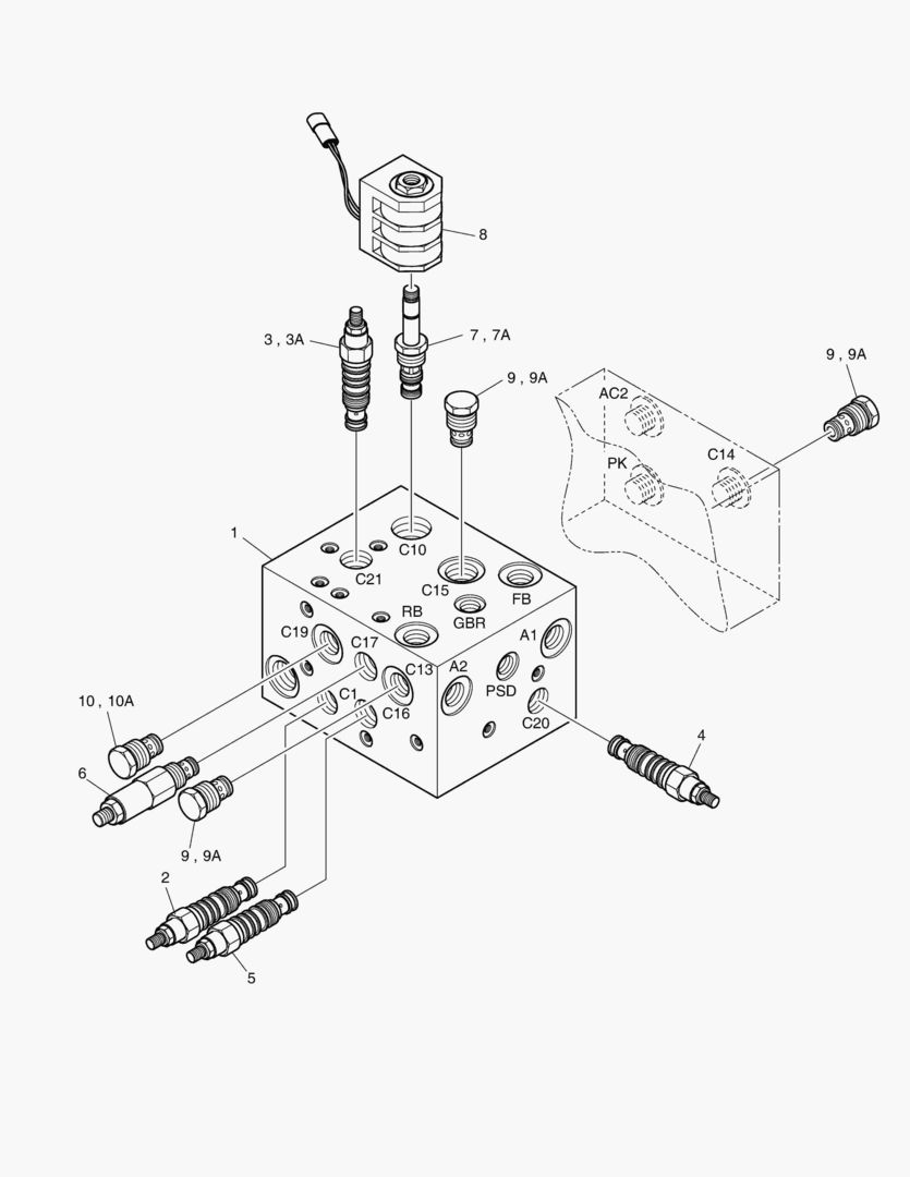 ПОДАЮЩИЙ КЛАПАН ТОРМОЗА