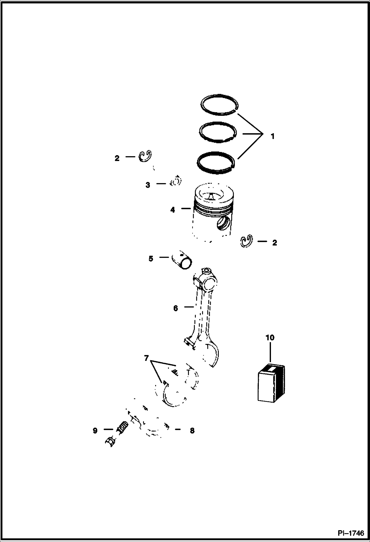 ПОРШЕНЬ, КОЛЬЦА И СОЕДИНИТЕЛЬНАЯ ТЯГА