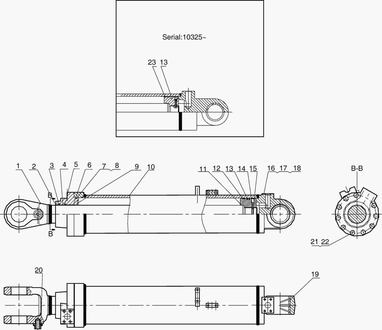 3320 BOOM CYLINDERпј€RIGHT&TYпј‰