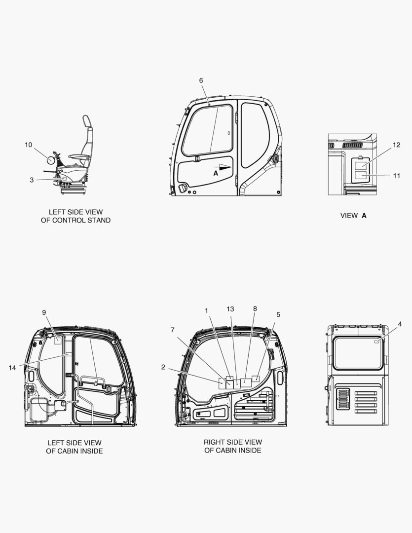 ПРЕДУПРЕЖДАЮЩАЯ ТАБЛИЧКА - КАБИНА