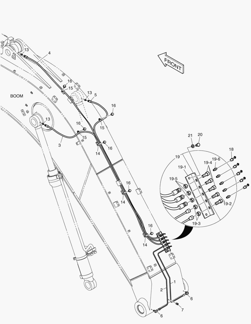 3141 LUBRICATION PIPING - BOOM [7016~]