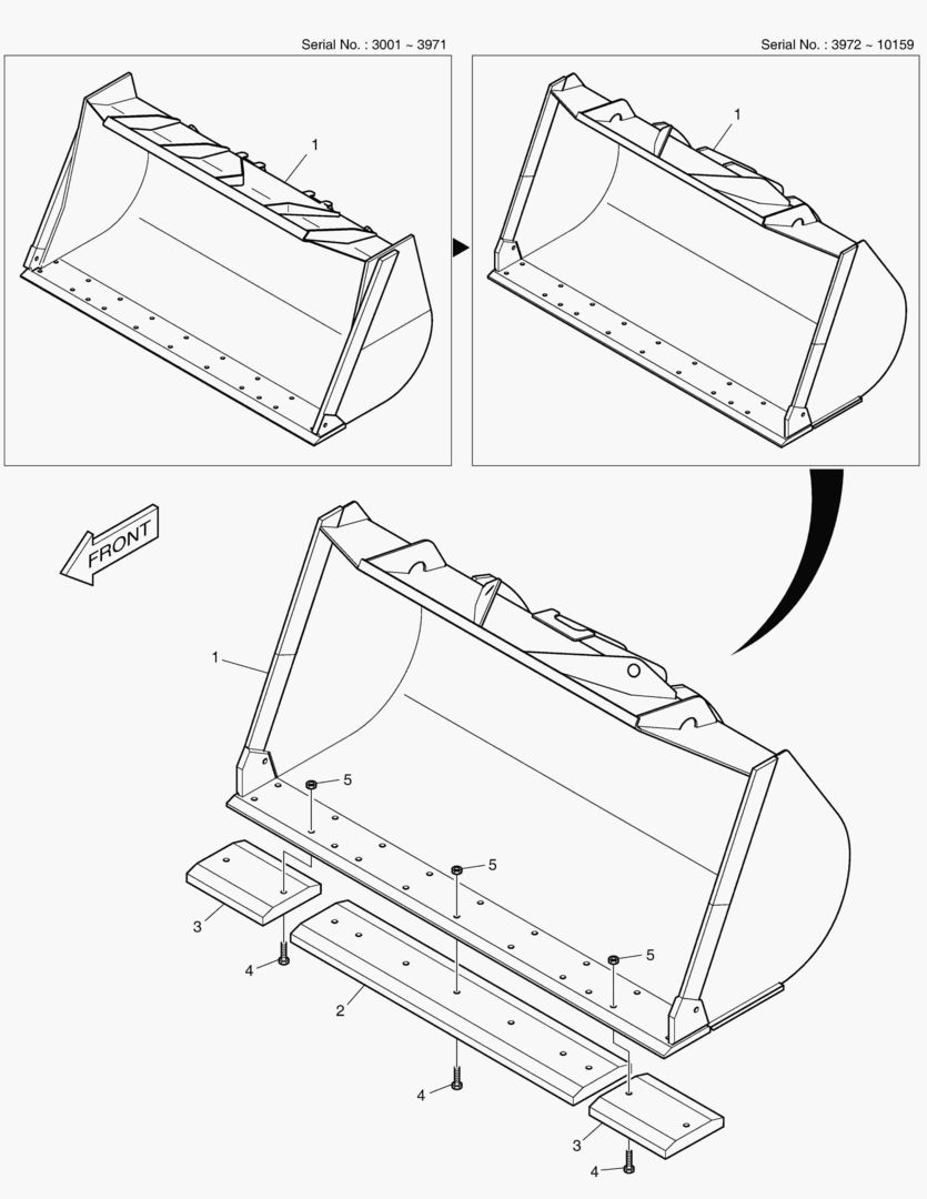 5460 BUCKET-3.9гЋҐ-CUTTING EDGE-REINFORCE