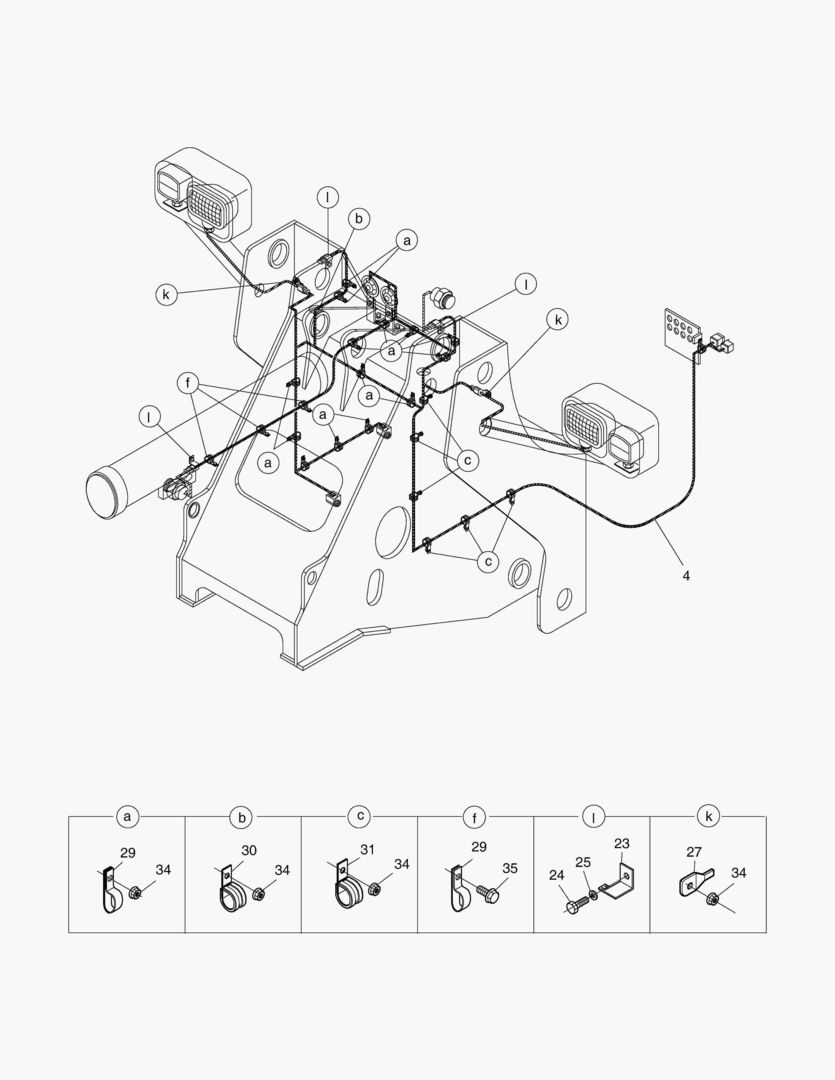 ЭЛЕКТРОПРОВОДКА(3) - ПЕРЕДНЯЯ РАМА
