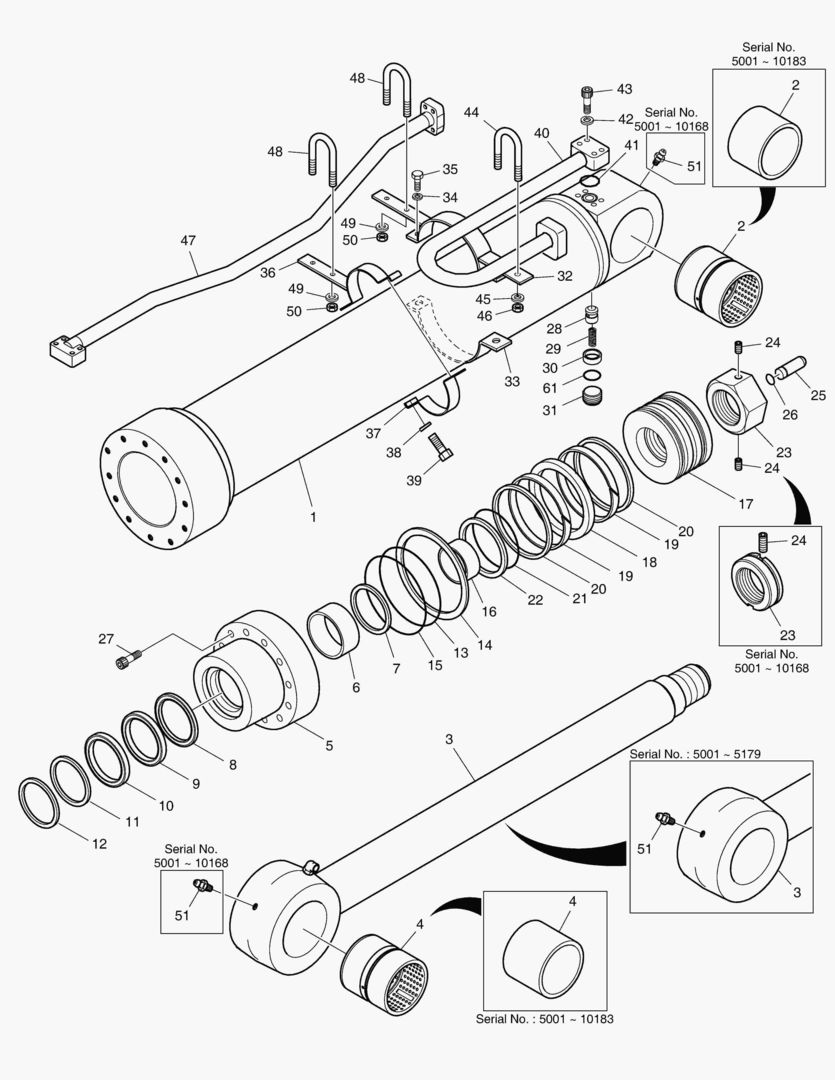 4370 ARM CYLINDER - LOCK VALVE(BOOM 6.3m) [5001~10225]
