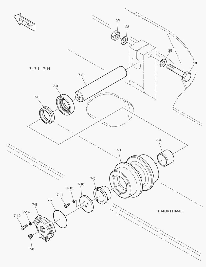2141 UPPER ROLLER [9481~]